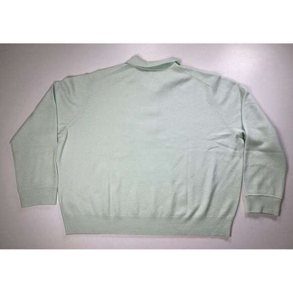 J Crew Cashmere Collared Sweater Oversized Womens‎ Size 2XL Heather Mint AQ382 - Picture 7 of 10